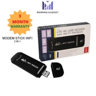 [BORONG LOCAL] Modem Wifi Stick 3 in 1 Modified Unlock All Simcard Unlimited Hotspot Unlimited Data internet 150mbps