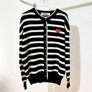 CDG Play Cardi Small Button StripeWanita