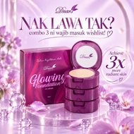 DNARS GLOWING FOUNDATION COMBO 3 | CC FOUNDATION SPF45 | Makeup Natural Glowing | Color Corrector | 