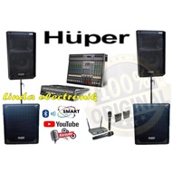 [ Baru] Paket Sound Huper Js7 8 Inch Subwoofer Huper B12A 12 Inch Qx12