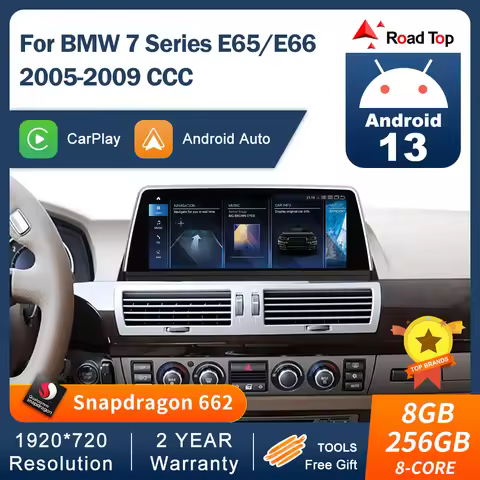 Android 13 Display for BMW 7 Series E65 E66 2005-2009 CCC With GPS Navigation Multimedia Player Touc