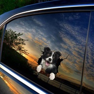 Waterproof Car Decals Cute Crack Dog Wall Sticker Glass Wallpaper Removable Decoration Cartoon I6k0