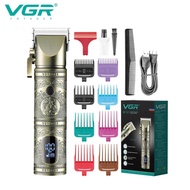 VGR V- Electric Hair Clipper Trimmer Vintage Metal Professional Personal Care Barber Haircut Trimmer