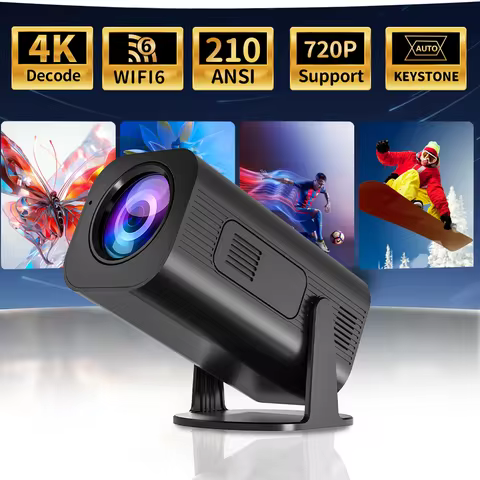 HP330 Portable LED Short Focus Projector 210Ansi 1280*720P Android 11 BT5.0 WIFI Allwinner H716 Hall