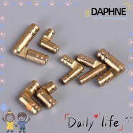 DAPHNE 10Pcs Barrel Hinge Folded Practical Soft Close Concealed Pure Copper Invisible Wine Wooden  Hinges