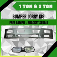 BEACON IX8 Chrome Bumper Semua Lori 1Ton Dengan 3 Ton I Max Bumper Krom Isuzu Hino Nissan Fuso Akses