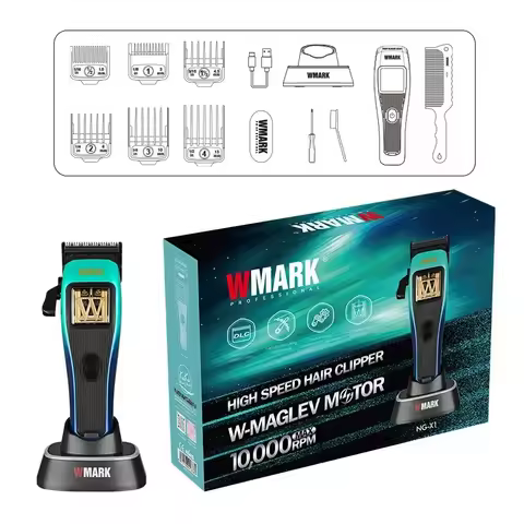 WMARK Hair Trimmer Professional Hair Cutting Machine Barber Clipper Vector Motor 10000 RPM Electric 