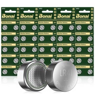 BONAI LR41 1.5V Alkaline Battery AG3 392 384 192 l736h Coin Cell Button Batteries 50 Counts [Packagi