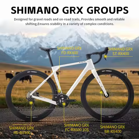 SAVA S16 Gravel Road Bike GRX 400 20 Speed Carbon Fiber Road Bike for All Terrain Bike Racing 700C*4