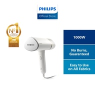 PHILIPS 3000 Series Handheld Garment Steamer - STH3020/16, Portable & Compact, 1000W, 20g/min steam,