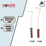 WORKER ROLLER HANDLE (4" X 18" / 4" X  24") /CAT ROLLER PEMEGANG