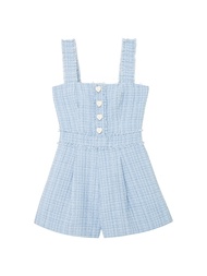 Kloset Design Square – Neck Tweed Jumpsuit (RS24-P010) จั๊มสูทผ้าทวีต