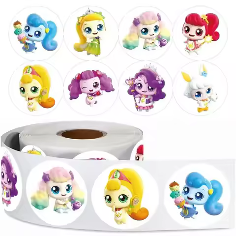 500pcs Cartoon Catch Teenieping Diy Stickers Anime Seal Label Decorative Cartoon Kids Party Candy Ro