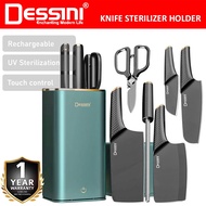 DESSINI ITALY 7 IN 1 Knife Scissor Storage Holder UV Disinfection Sterilization Cutlery Organizer / 