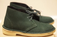 Clarks Original Dessert Boots green Sde Size 4UK , 37EU รองเท้าเชคโกทรงบูทหุ้มข้อ หนังกลับ (สีเขียว) สวยมาก ไซส์ 37