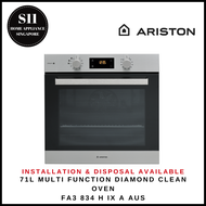 ARISTON FA3 834 H IX A AUS 71L MULTI FUNCTION DIAMOND CLEAN BUILD IN OVEN - 2 YEARS ARISTON WARRANTY