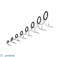 JENNIFERDZ Fishing Rod Guides Tips 8 Size 6# -30# Two-foot guide Ring Fishing Accessories Stainless 