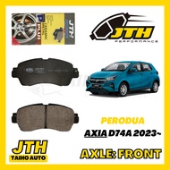 TAIHOAUTO JTH PERFORMANCE Front Brake Pad Perodua Axia 2023~ D74A Ceramic Disc Break Depan Brek Axia