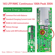 JBD อินเวอร์เตอร์เก็บพลังงาน BMS อัจฉริยะอินเตอร์เน็ตไร้สาย BT 8S 24V LiFepo4 16S 48V ESS 150A 100A 