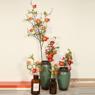 [MeiBoAll] Pomegranate ทับทิมปลอม,ใบไม้สีเขียวตกแต่งแบบตัดเทศกาลฤดูใบไม้ผลิของขวัญบ้านโต๊ะ