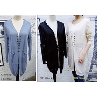 ISLEE Long Sleeve Button Down Knitted Vest