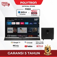 POLYTRON Smart Google TV 50 Inch Cinemax Soundbar 4K UHD PLD 50BUG5959