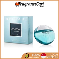 Bvlgari Aqva Marine Pour Homme EDT for Men (50ml) [Brand New 100% Authentic FragranceCart] Eau de Toilette Bulgari Round Blue Aquatic Fresh