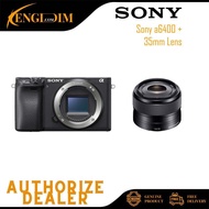 (READY STOCK) Sony Alpha a6400 Mirrorless Digital Camera with E 35mm f/1.8 OSS Lens (SONY MALAYSIA 15 MONTHS WARRANTY)