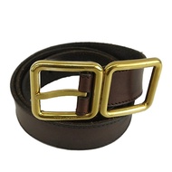 Yves Saint Laurent YSL Laula Belt gold leather Metal fittings brown Direct from Japan Secondhand