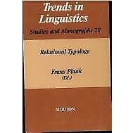 Relational Typology Hardcover Frans Plank