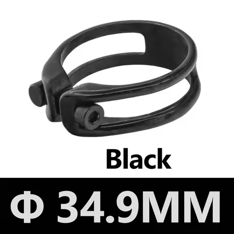 1pcs Road Bicycle Seat Tube Lock 34.9/31.8mm Ultralight 6g Carbon Fibre Seatpost Pipe Clamp Bike Sea
