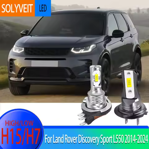 IP67 H15 High H7 Low Beam Bulb LED ruggedness For Land Rover Discovery Sport L550 2014 2015 2016 201