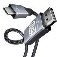 BENFEI USB-C - DisplayPort 1.8m ケーブル(8K@60Hz 4K@144Hz 2K@240Hz)、USB Type-C - DisplayPort ケーブル (Thund