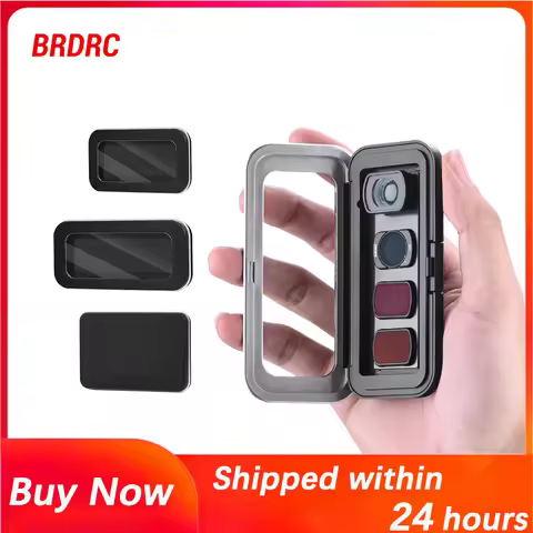 S/M/L Size Filter Storage Case For DJI Pocket 3/4, ND/CPL/UV Lens Portable Dust&Water Proof Protecti