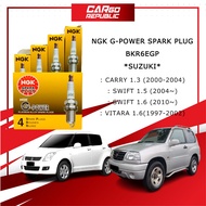 Suzuki Carry 1.3 Swift 1.5 / 1.6 Vitara 1.6 (BKR6EGP) NGK G-POWER Spark Plug Set 100% Original