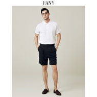 Hanni Pure Cotton White Polo Shirt - Business Casual Men's Summer Style