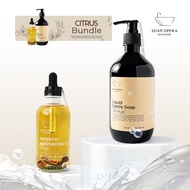 Soap Opera - Citrus Self Care Bundle 3: Moisturizing Body Oil + Liquid Castile Soap 500ml Body Wash