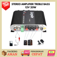 LVPIN Mini HiFi Stereo Amplifier Treble Bass Booster 12V 20W - LP-838 / Ampli Mini Stereo / LVPIN hi