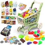 deAO Kids Shopping Cart Trolley for Groceries Toddlers 65 Food Fruit 並行輸入