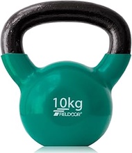 FIELDOOR Kettlebell 4kg/5kg/8kg/10kg/12kg/16kg/20kg/24kg/Soft PVC Coating/Noise Reduction, Scratch P