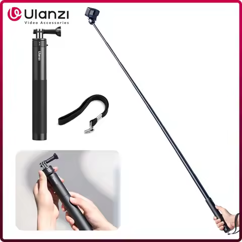 Ulanzi Go-Quick II 59 Inch Selfie Stick Magnetic Quick Release Gopro Mount for Gopro Invisible Pole 