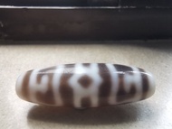 十幾年前臺珠 措思工藝蓮師法帽兩眼瑪瑙天珠帶造舊皮裂 38mm