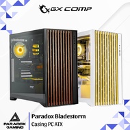 Paradox Gaming Bladestrom Black / White Free 3 Fan ARGB - ATX PC Casing | CPU PC Gaming Case
