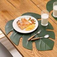 Singapore Green Leaf Monstera deliciosa EVA Placemat Heat Insulation NonSlip
