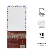Campap Airmail Envelopes - 102x229mm / 70GSM / 20pcs (CS12843)