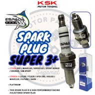 ESPADA RACING SPARK PLUG SUPER 3+ CPR8EA-9 C7HSA LC135 Y15ZR VF3i RS150 EX5 WAVE100 SPORT BONUS SM S