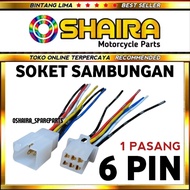 6 PIN CABLE CONNECTION SOCKET 6 PIN CABLE CONNECTION SOCKET/ 1 PAIR/