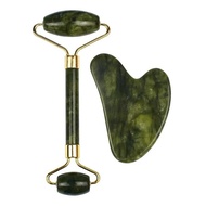 Facial massage tool set PTQ H-777, double-ended roller, beauty stick, heart-shaped scraping board, p