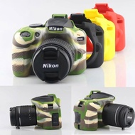 Soft Silicone Armor Skin Case for Nikon D750 D7100 D7200 D5500 D5600 D3400 D3300 D3500 D5300 D7500 D5200 D5100 Rubber Camera Bag Body Cover Protector Skin