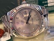 ((美品)) 99%超新 888行貨 Rolex DATEJUST II 116334 41mm 銀面 鑽石字 V頭 10年表 全套齊